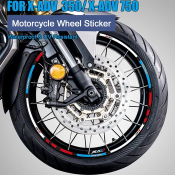 Наклейки на мотоцикл Светоотражающая наклейка на обод XADV 750 Аксессуары 2023 для Honda X-ADV 350 XADV750 X-ADV750 2017 2019 2020 2021 2022