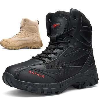 2023 Новое поступление Военные ботинки Мужчины Тактические армейские ботинки для мужчин Большой размер Рабочая защитная обувь Ботильоны Тактические ботинки Man
