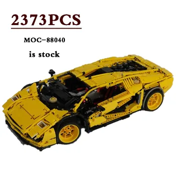 Классический MOC-88040 LPI 800-4 Дизайн гоночного автомобиля суперкара 2373 шт. строительные блоки детские игрушки подарки на день рождения рождественские подарки