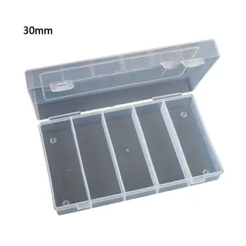 2024 Прямоугольная прозрачная пластиковая коробка для хранения Коллекционный чехол Протектор для 100 шт. 27 мм / 30 мм Держатель для монетных капсул или 5 шт. Монета 27 мм