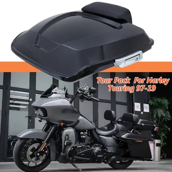  для моделей Harley Touring 1997-2022 Высококачественный АБС-пластик Универсальный багажник для хранения Багажник Багажник с накладкой на спинку