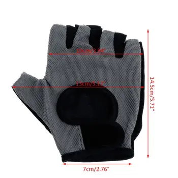 Sport mesh moitié-doigt gants haltérophilie musculation d'exercisercice formation