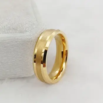  скошенное вольфрамовое кольцо Пары Мужчины Дамы Оптовая торговля Модные ювелирные изделия Высокое качество Любовники Обручальные кольца для мужчин и женщин
