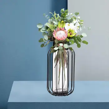 Скандинавский цветочный ваз стеклянный гидропонный держатель для домашнего свадебного декора