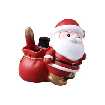  Многофункциональный держатель для ручки Санта-Клауса Благословенная сумка Креативный Санта-Клаус Копилка Прочная мультяшная настольная коробка для хранения