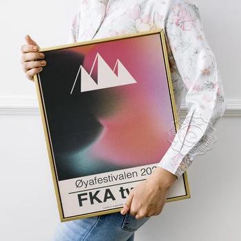 Британский певец FKA Twigs Плакат, Øyafestivalen Gig Print, FKA Twigs Prints Art, Наклейки на стену Bar Pub Club, Музыка Концерт Настенное Искусство