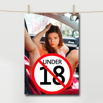 сексуальная обнаженная девушка в машине плакат без рамы взрослая модель холст живопись настенное искусство картины печать для дома мальчик спальня декор