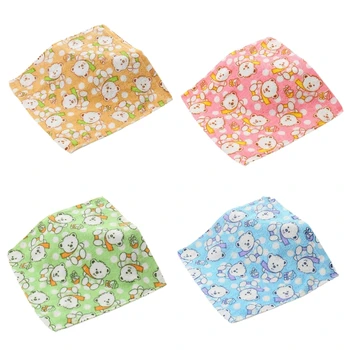 Хлопковое полотенце для лица Детское полотенце для протирания Слюнявчики для кормления Квадратный носовой платок для новорожденного K1KC