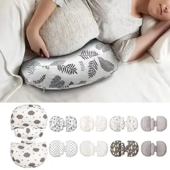  Клиновидная подушка для беременных для женщин Тело дышащий хлопок Однотонные подушки для сна для беременных Подушки для сна на боку