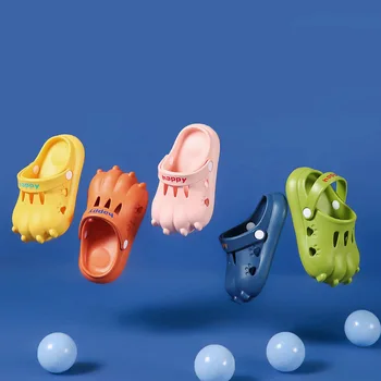 Новая летняя детская садовая обувь Модные сандалии для девочек и мальчиков EVA Мягкая подошва Нескользящий размер 150 мм-220 мм