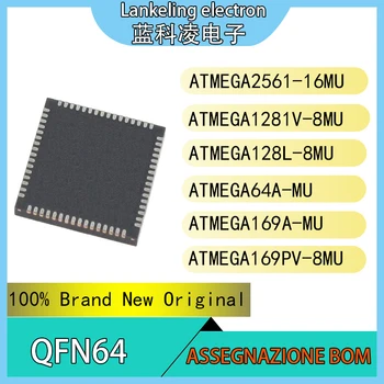 ATMEGA2561-16MU ATMEGA1281V-8MU ATMEGA128L-8MU ATMEGA64A-MU ATMEGA169A-MU ATMEGA169PV-8MU Интегральная микросхема QFN64