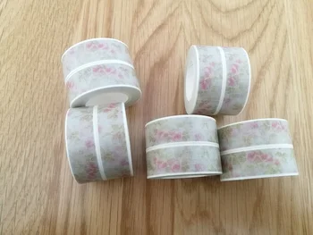  1,5 см Цветы Клейкая лента для скрапбукинга DIY Ремесло Липкая Деко Маскировочная лента Бумага Washi Tape