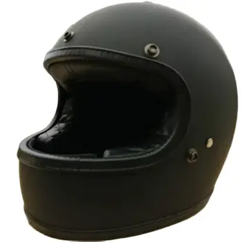 стекловолокно полнолицевой мотоциклетный шлем чоппер гоночные шлемы для мотоциклов высокое качество винтажные ретро мото шлемы