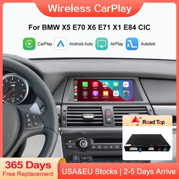 Wireless CarPlay для BMW CIC System X5 E70 X6 E71 2011-2013 X1 E84 2009-2015, с функцией Android Mirror Link AirPlay Car Play