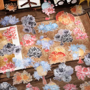20 комплектов/лот Kawaii Scrapbook Наклейки цветок за цветком DIY Scrapbooking Supplies Planner Декоративная канцелярская наклейка