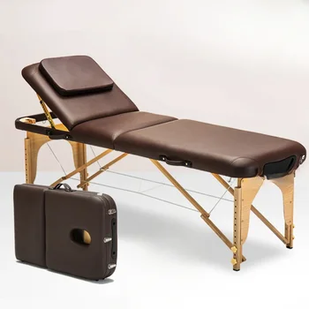 Портативный массажный стол для спа-салона Специализированный массажный стол для осмотра лица Комфортный массажный стол Ванная комната Lettino Estetista Мебель для салона RR50MT