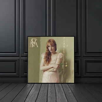 Florence & Machine - High As Hope Музыкальная обложка альбома Плакат Холст Печать Рэп Хип-хоп Музыка Звезда Певец Настенная живопись Украшение