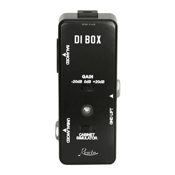 Rowin DI BOX LEF-331 Micro-DI с симуляцией кабины и педалью гитарных эффектов усиления True Bypass