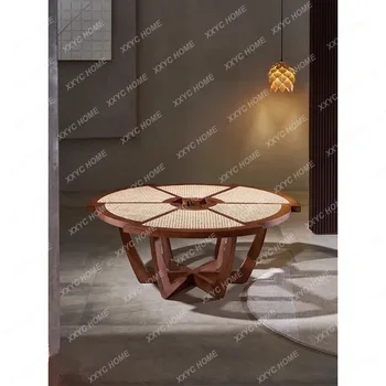 Современный минималистичный дизайнер Творческая гостиная Домашний круглый чайный стол