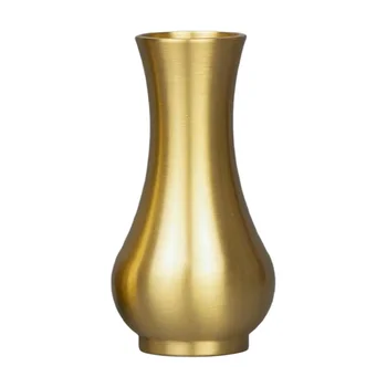  1 шт. Латунь Маленькая ваза Настольная бутылка для хранения Бытовая ваза Латунная ваза Орнамент