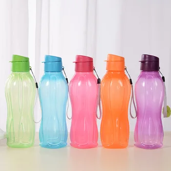  1 л портативная бутылка для питья воды на открытом воздухе для спорта большая емкость пластиковый стаканчик