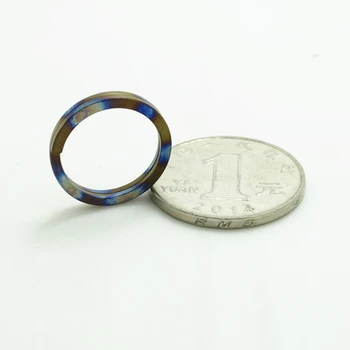 18 мм Открытый мини-инструмент Кольцо для ключей Альпинистский инструмент Подвесное кольцо из титанового сплава