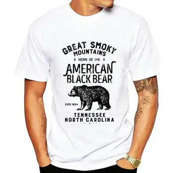 Футболка Great Smoky Mountains Американский парк Винтажная футболка Black Bear Cool Tee 39