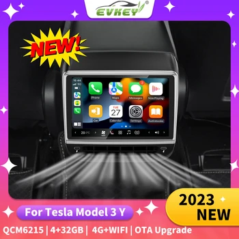 EVKEY Для Tesla Дисплей заднего экрана Модель 3 Модель Y Android Кондиционер Управление Мультимедийный плеер Проекционный дисплей Carplay