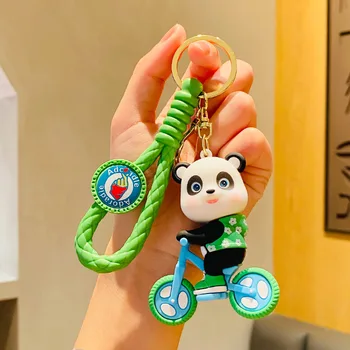 Креативный брелок для ключей для автомобильной сумки с куклой панды