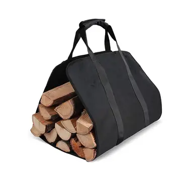 Высококачественная сверхразмерная брезентовая сумка для переноски дров для дров для дров переноска камина сумка для хранения
