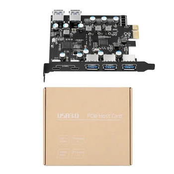 7-портовый PCI-E для Type C (2), с 2 картами расширения PCI-E - USB 3.0 на задней панели настольного ПК