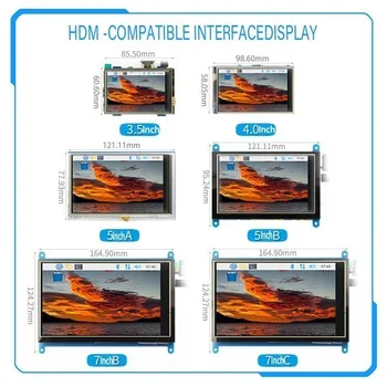 HDMI Series 3,5 дюйма/4 дюйма/5 дюймов/7 дюймов резистивный/емкостный сенсорный экран Raspberry Pi 4-го поколения