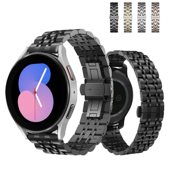 Ремешок для часов из нержавеющей стали Для Samsung Galaxy Watch 4 / classic / 44 мм / 40 мм / 46 мм / 42 мм браслет Galaxy Watch 5 pro 45 мм 20 22 мм