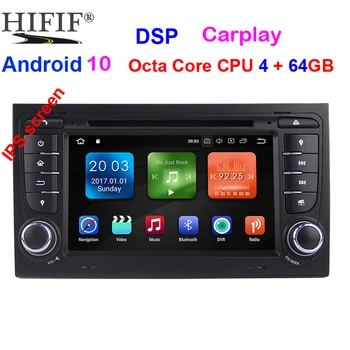 Android 10 4G CAR GPS для Audi A4 B6 B7 S4 B7 B6 RS4 B7 SEAT Exeo DVD-плеер радио стерео IPS экран мультимедиа автоматическая навигация