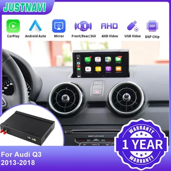 JUSTNAVI для Audi Q3 2013-2018 Linux Система Беспроводная Apple CarPlay Decoder Ai Box AirPlay Функции Mirror Link Android Auto