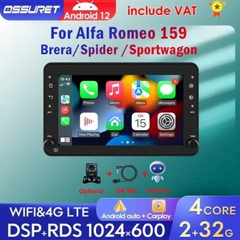 Carplay Android Авто Радио для Alfa Romeo 159 Brera Spider Sportwagon Авто Мультимедиа RDS GPS No 2din Авторадио AI Voice 7862