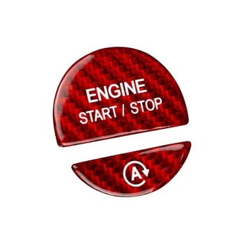 Автомобильные аксессуары Наклейка на крышку кнопки запуска двигателя и остановки для Mercedes Benz C S Class W206 W223 2021 2022+(красный)