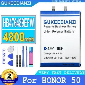 GUKEEDIANZI Аккумулятор для Huawei Honor 50, Аккумулятор мобильного телефона, 4800 мАч, HB476489EFW