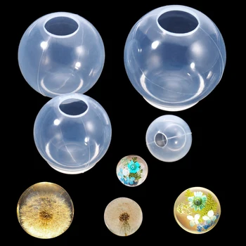 20-100 мм Силиконовая форма в форме шара 3D планета Эпоксидная смола Форма для DIY Формы из эпоксидной смолы Ремесла Инструменты для украшения дома