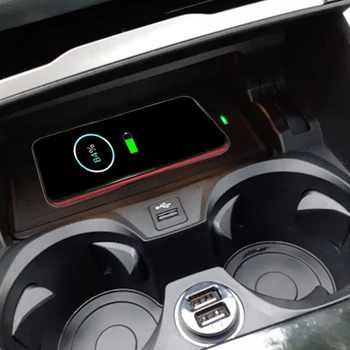 Беспроводная зарядная панель Для BMW 3 серии G20 G28 2019 2020 зарядное устройство для телефона мобильное крепление Qi быстрая зарядка центральная консоль отделка