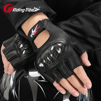 Мотоциклетные перчатки из натуральной кожи, водонепроницаемые, ветрозащитные, зимние, теплые, летние, дышащие, сенсорные, управляемые, Guantes Moto Fach, Palm Protect
