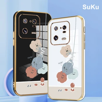 Белый чехол для телефона с покрытием орхидеи для Xiaomi Mi 13 12T 12 11T 11 Lite NE Pro 5G Задняя крышка Fundas