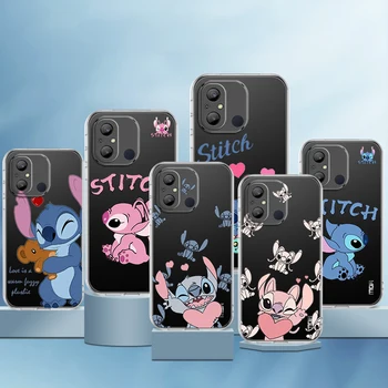 Lilo Stitch Disney Pair для Xiaomi Redmi 12 12C 11 A1 Plus 10 10X 9T 9C 9C 8 7 6 4G 5G Силиконовый прозрачный чехол для телефона