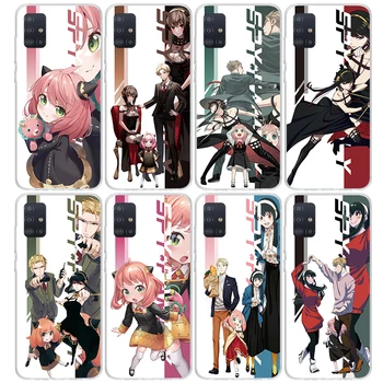 Anime Spy X Family Anya Чехол для телефона Samsung Galaxy A51 A50S A71 A70 A41 A40 A31 A30S A20E A20S A21S A10S A6 A7 A8 A9 Back Cov