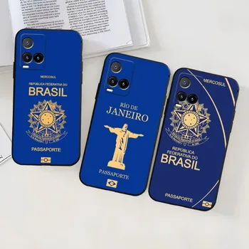 Чехол для телефона для паспорта Бразилии для VIVO T1 Y33S Y31 Y21 Y76S Y74S Y73 X80 NEO5 IQOO Z6 9 NEO5SE S12PRO Y26S V23 PRO Чехол