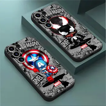Мстители Ядовитый Человек-паук Чехол для Samsung Galaxy S22 Plus S20 FE S23 S10e S10 Ultra 5G S8 S7 S9 Матовый силиконовый чехол