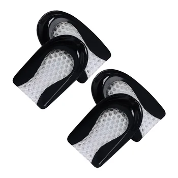 2 пары силиконовых накладок на пятки для ухода за ногами Удобные подушки для пяток (черные)