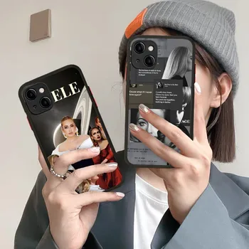 Adele Adkins Singer Чехол для телефона iPhone 14 11 12 13 Mini Pro Max 8 7 Plus X XR XS MAX Полупрозрачная матовая крышка
