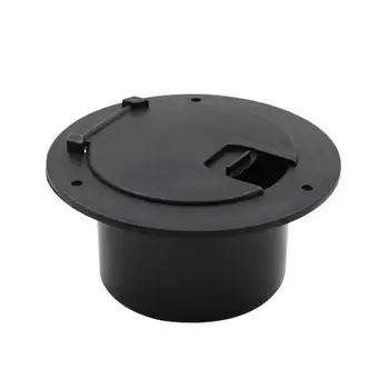  круглый электрический кабельный люк черный Camper Крышка шнура питания для RV Camper Trailer Motorhome Anti-UV Прочный диаметр 5,2 дюйма