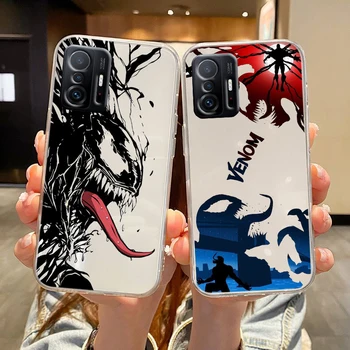 Venom Marvel Hero Для Xiaomi Redmi K60 K50 K40 K30 K20 Go S2 8A 7A 6Pro 5 Plus 5G Прозрачный чехол для телефона